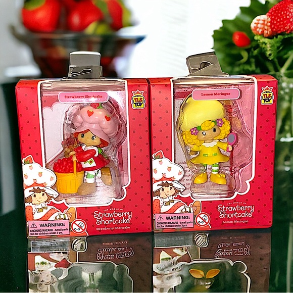 Strawberry Shortcake Mini Figures Complete Set W/ Chase Lemon Meringue - Picture 3 of 8